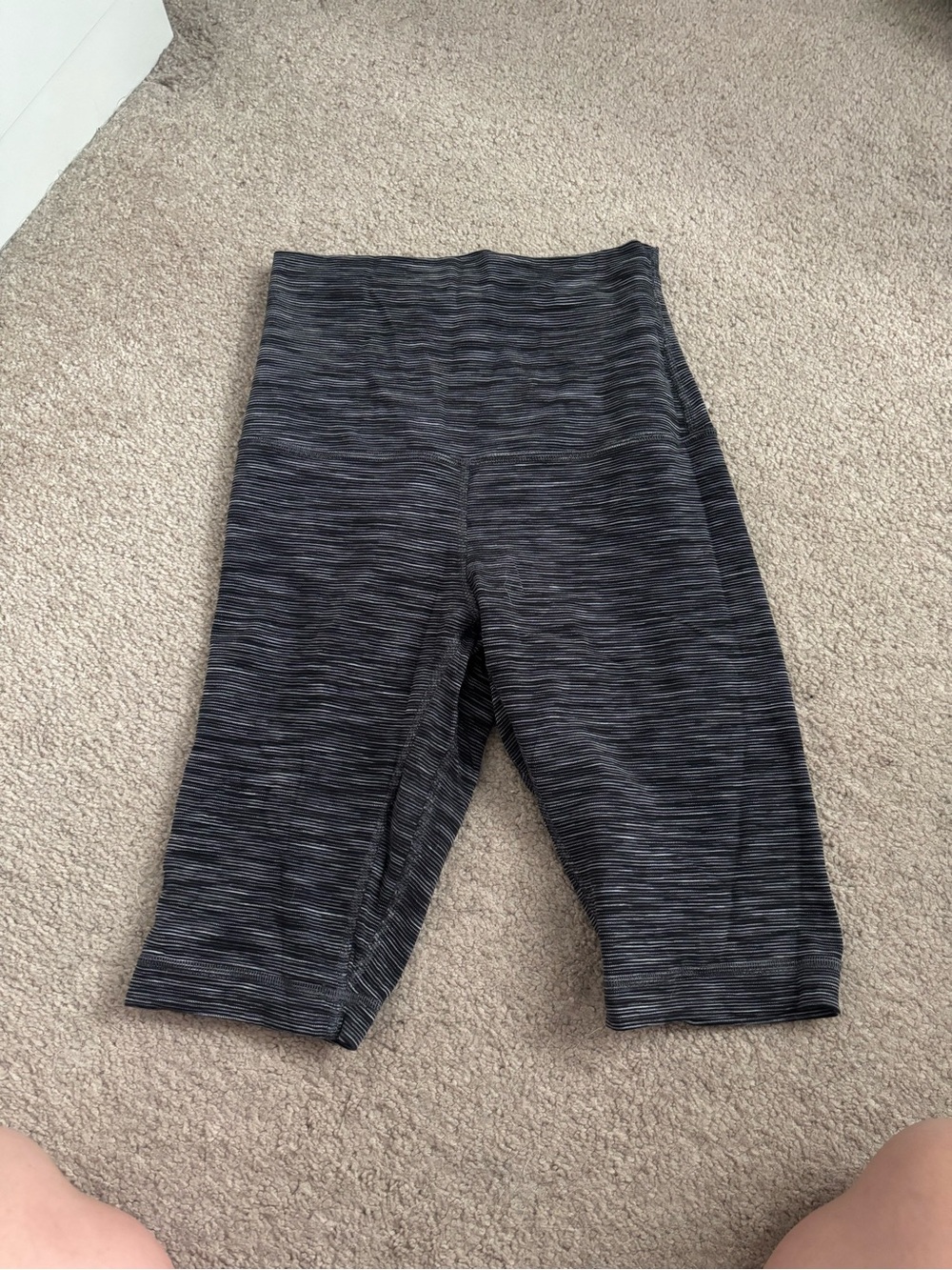 lululemon athletica Black Heather High-Rise Bike Shorts